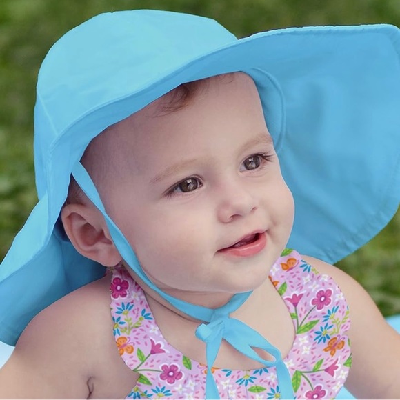 Baby Girls' Brim Hat | All-Day UPF 50+ Sun Protection for Head, Neck, & Eyes - Picture 2 of 3